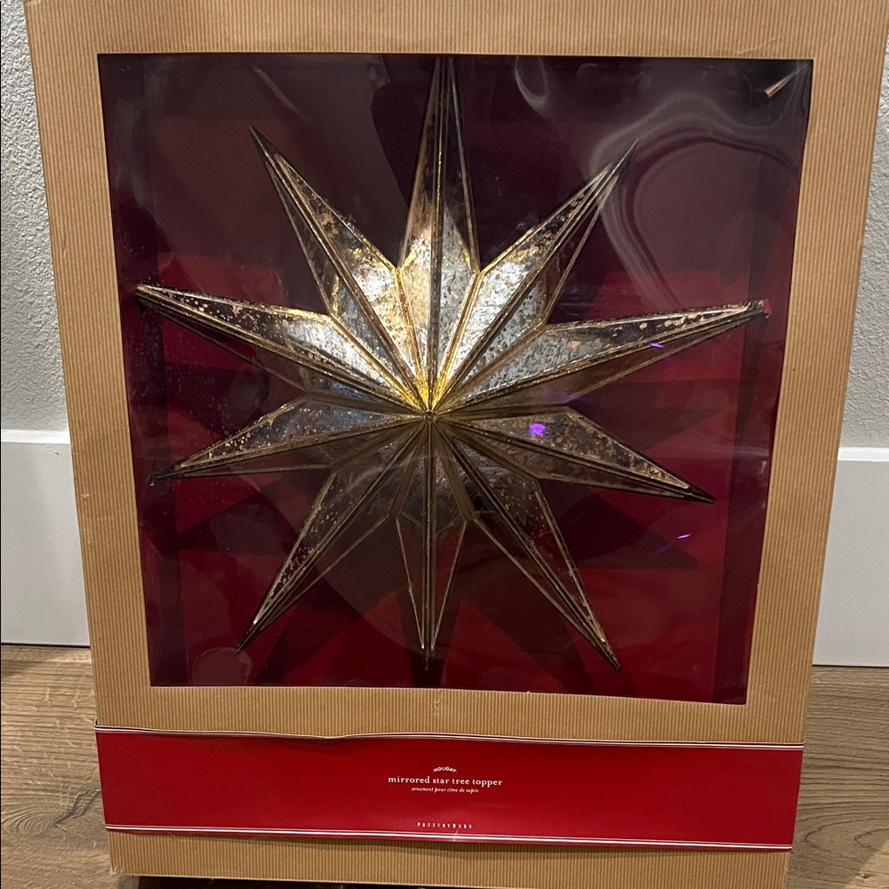 Potterybarn mirrored Tree Topper